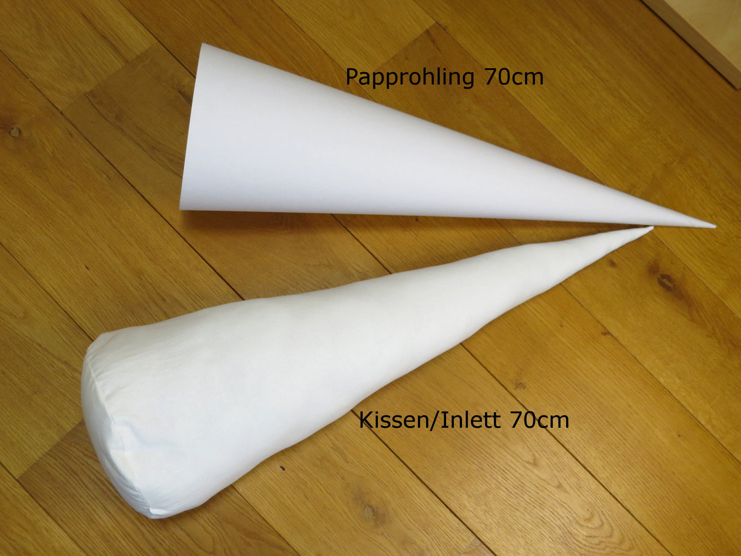 Set für 70cm Stoffschultüten Papprohling und Kissen