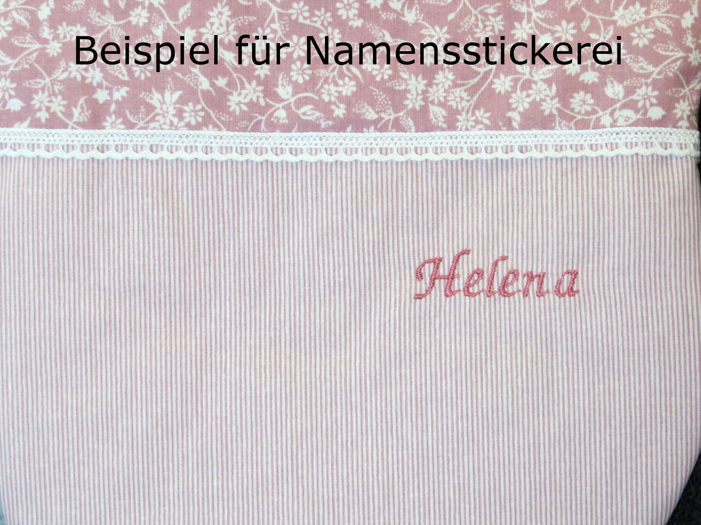 Wärmflasche 2 Liter altrosa grau Vögel Blumen