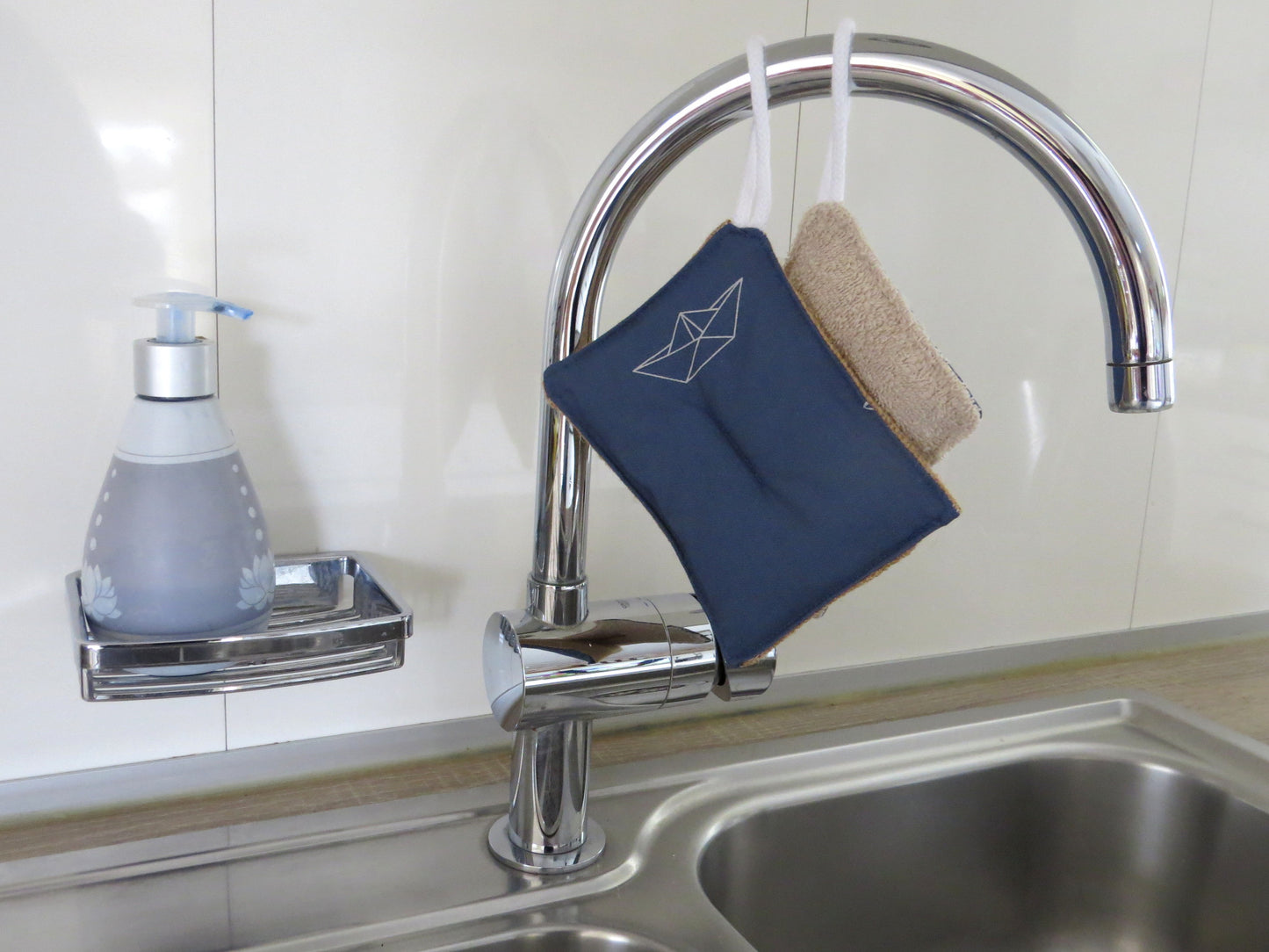 2 Spülschwämme nachhaltig plastikfrei Zero Waste Papierschiff