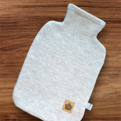 Wärmflasche Walkloden natur Wollwalk Wolle