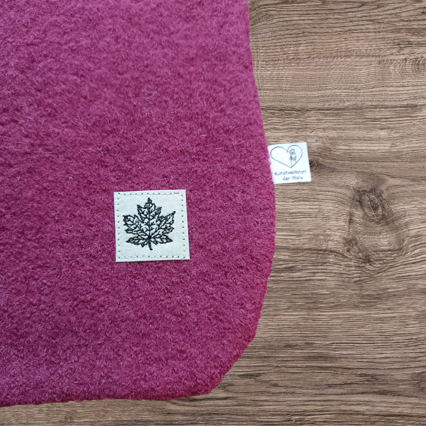 Wärmflasche Walkloden fuchsia Wollwalk Wolle