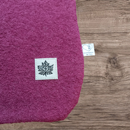 Wärmflasche Walkloden fuchsia Wollwalk Wolle