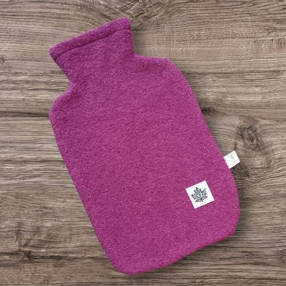 Wärmflasche Walkloden fuchsia Wollwalk Wolle
