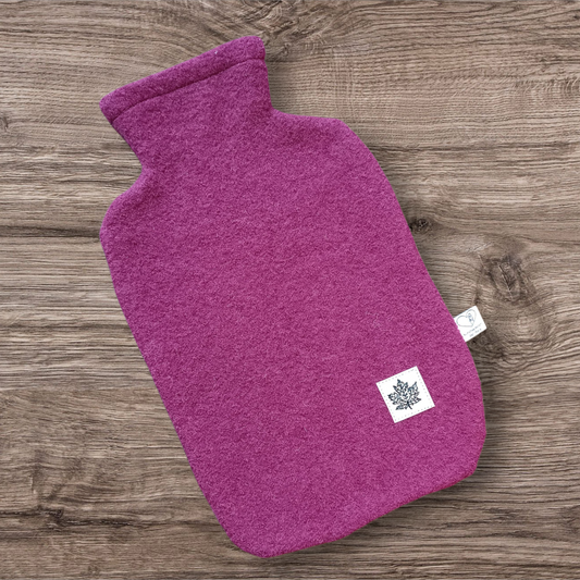 Wärmflasche Walkloden fuchsia Wollwalk Wolle
