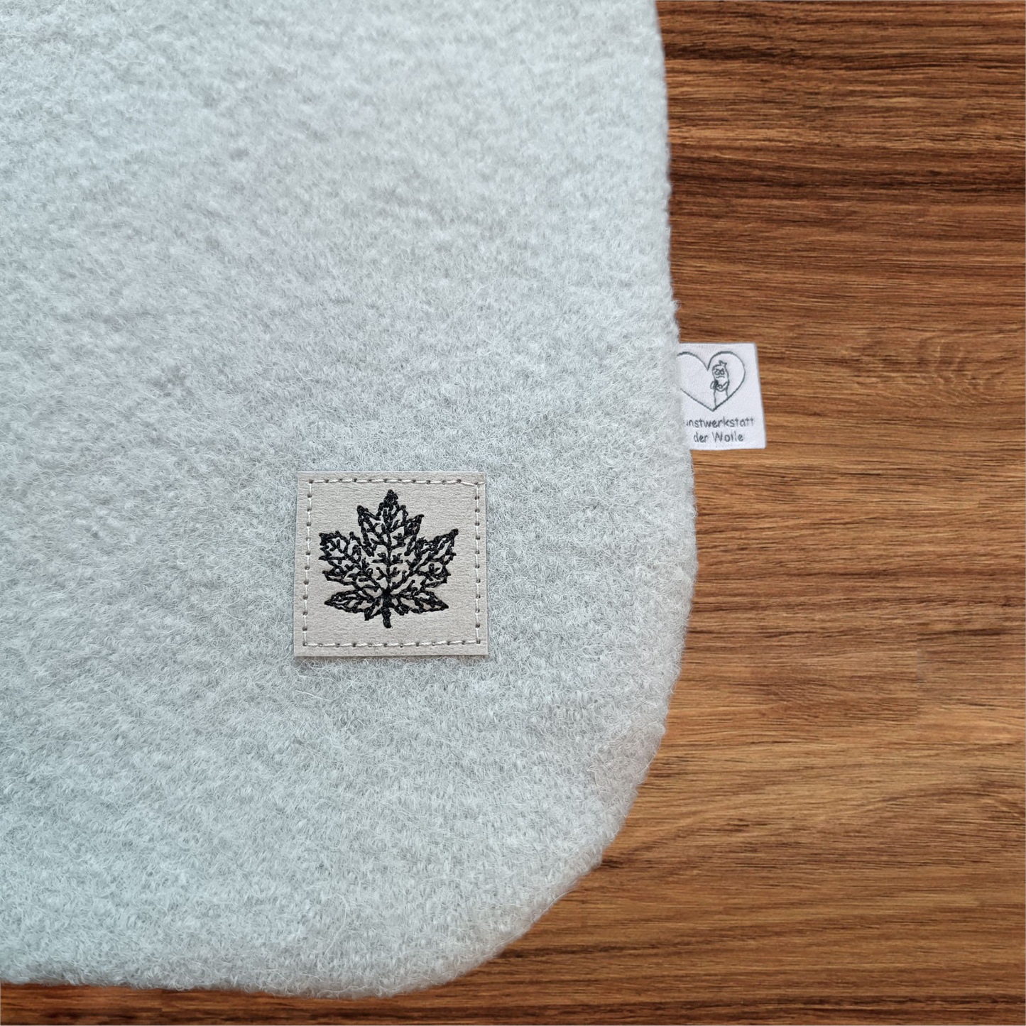 Wärmflasche Walkloden hell-mint Wollwalk Wolle