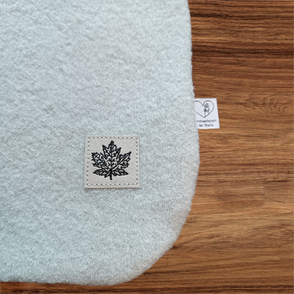 Wärmflasche Walkloden hell-mint Wollwalk Wolle