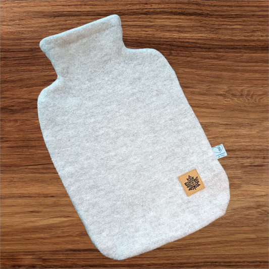 Wärmflasche Walkloden natur Wollwalk Wolle