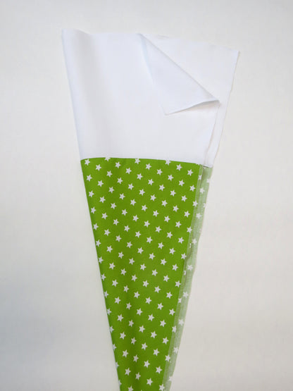 Schultüte Stoffbezug zum selbst verzieren für 70cm Papprohling DIY Nähset  Zuckertüte