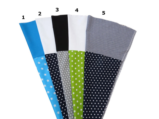 Schultüte Stoffbezug zum selbst verzieren für 70cm Papprohling DIY Nähset  Zuckertüte