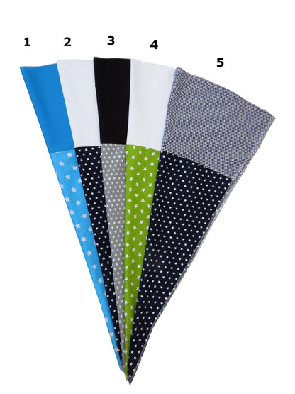 Schultüte Stoffbezug zum selbst verzieren für 70cm Papprohling DIY Nähset  Zuckertüte