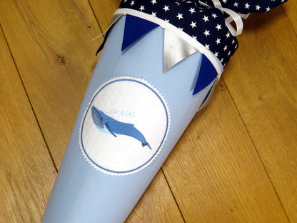 Aufnäher Blauwal Bügelbild