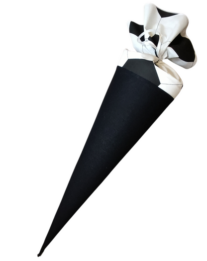 Schultüte Fußball Stoffbezug zum selbst verzieren für 70cm Papprohling DIY Nähset Zuckertüte