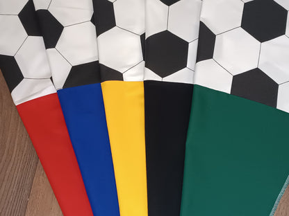 Schultüte Fußball Stoffbezug zum selbst verzieren für 70cm Papprohling DIY Nähset Zuckertüte