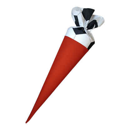 Schultüte Fußball Stoffbezug zum selbst verzieren für 70cm Papprohling DIY Nähset Zuckertüte